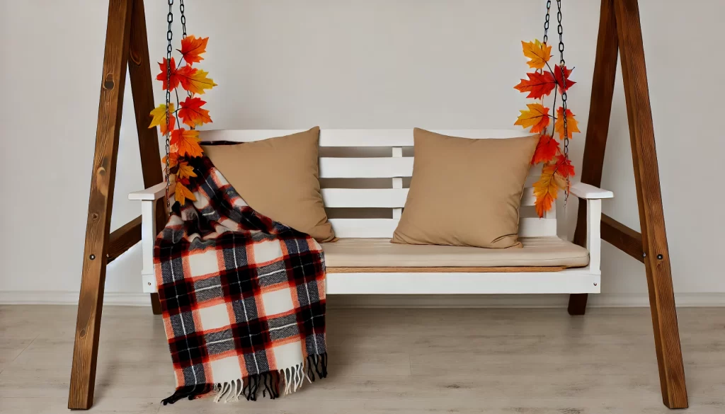 Add Fall Decor to Your Porch Swing