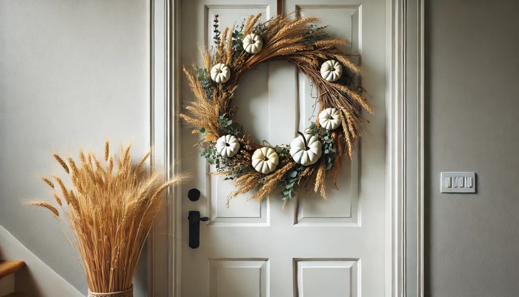 Hang a Harvest Wreath on the Front Door