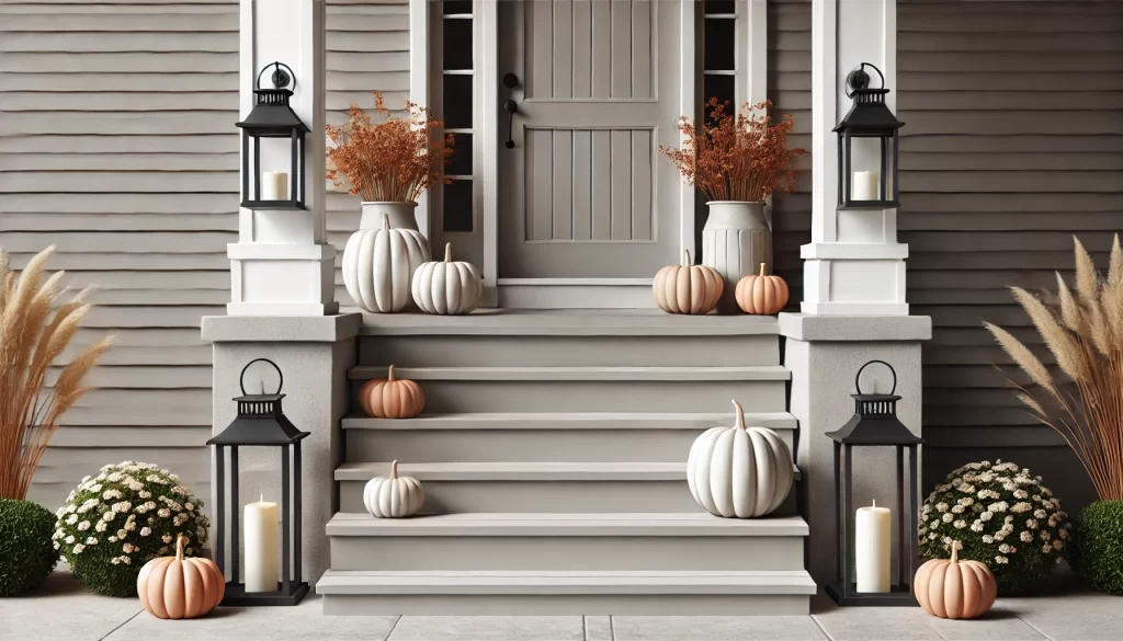 Create Symmetry with Porch Step Decorations