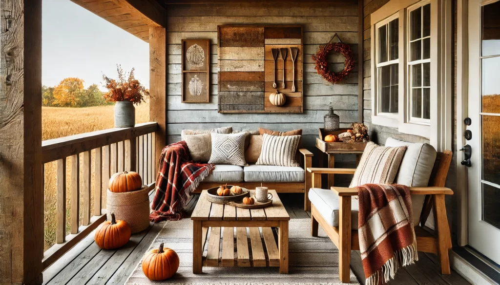 Design a Rustic Seating Area